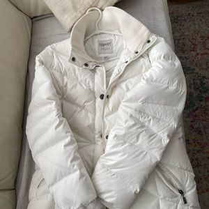 Esprit white down filled coat